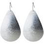 Brushed Gold or Silver Light Weight Teardrop Earring | SPUNKYsoul Collection