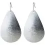 Brushed Gold or Silver Light Weight Teardrop Earring | SPUNKYsoul Collection Brushed Gold or Silver Light Weight Teardrop Earring | SPUNKYsoul Collection