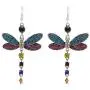 Womens Dragonfly Earrings Shining Zirconia Bird Wing Dangle Drop Earrings for Women Girls Fashion