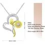 SNZM Sunflower Necklace for Women Girlfriend Heart Pendant Necklace for Birthday Christmas Anniversary, You are My Sunshine Jewelry Gifts SNZM Sunflower Necklace for Women Girlfriend Heart Pendant Necklace for Birthday Christmas Anniversary, You are My Sunshine Jewelry Gifts