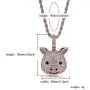 JINAO Iced Out Jack Skellington Heart Eyes Smile Devil Clown Pendant Necklace JINAO Iced Out Jack Skellington Heart Eyes Smile Devil Clown Pendant Necklace