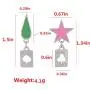 Hunter X Hunter Hisoka Earrings Heart Poker Drop Earrings Ear Clips for Men Women Cosplay Hunter X Hunter Hisoka Earrings Heart Poker Drop Earrings Ear Clips for Men Women Cosplay