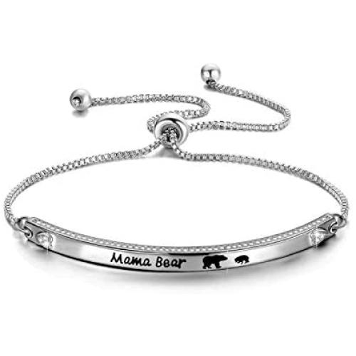 Mama Bear Bracelet Sweet Family Mama Bear Jewelry Gift For Mother Wife