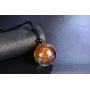 iSTONE 7 Chakra Gemstone Crystal Necklace Energy Healing Crystals Chakra Necklace Resin Ammonite Fossil Spiral Necklace