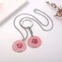 One Direction Gift Harry Style Merch Treat People with Kindness Enamel Necklace Keyring Jewelry Set 2 Pack