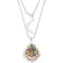 Harry Potter Womens and Girls Jewelry Silver Plated House Crest Pendant, 16''+2''