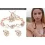 Leafael Wish Stone Pendant Necklace with Birthstone Crystal, 18K Rose Gold Plated/Silvertone, 18'' + 2''