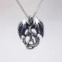 Mystical Purple Dragon Medieval Renaissance Pendant Necklace Mystical Purple Dragon Medieval Renaissance Pendant Necklace