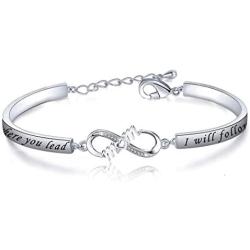 CENWA Gilmore Girls Jewelry Where You Lead I Will Follow Bracelet Mother Daughter Bracelet