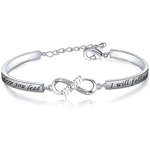 CENWA Gilmore Girls Jewelry Where You Lead I Will Follow Bracelet Mother Daughter Bracelet CENWA Gilmore Girls Jewelry Where You Lead I Will Follow Bracelet Mother Daughter Bracelet