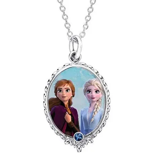 Disney Frozen 2 Fine Silver Plated Pendant Necklace, 16 + 2'' Extender Disney Frozen 2 Fine Silver Plated Pendant Necklace, 16 + 2'' Extender