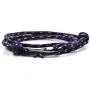 Heavstjer Fashion Plated Black Alloy Shark Tail Hook Colorful Rope Link Bracelet