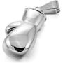 INBLUE Mens Stainless Steel Pendant Necklace Boxing Gloves -with 23 Inch Chain