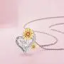 Distance Sunflower Necklace for Women S925 Sterling Silver Heart Necklace Jewelry,You are My Sunshine Pendant Necklaces Jewelry Gifts for Women Girls Mom Wife Distance Sunflower Necklace for Women S925 Sterling Silver Heart Necklace Jewelry,You are My Sunshine Pendant Necklaces Jewelry Gifts for Women Girls Mom Wife