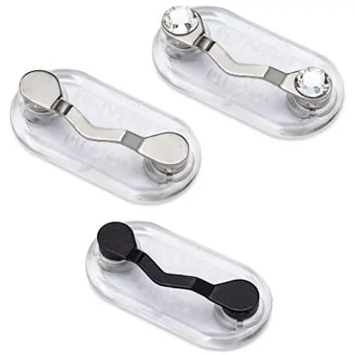 Readerest Magnetic Eyeglass Holders, Made In USA, 3 Pack (Stainless Steel, Black, & Stainless Steel w/ Crystals) Readerest Magnetic Eyeglass Holders, Made In USA, 3 Pack (Stainless Steel, Black, & Stainless Steel w/ Crystals)