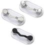 Readerest Magnetic Eyeglass Holders, Made In USA, 3 Pack (Stainless Steel, Black, & Stainless Steel w/ Crystals)