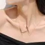 Sideways Large Initial Necklace for Women - 18K Gold Plated Letter Necklace for Women Girls, Stainless Steel Big Alphabet Monogram Necklace A-Z Name Slanted Initial Necklace Initial Jewelry for Women Sideways Large Initial Necklace for Women - 18K Gold Plated Letter Necklace for Women Girls, Stainless Steel Big Alphabet Monogram Necklace A-Z Name Slanted Initial Necklace Initial Jewelry for Women