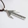 Viking Rune Tiwaz Teiwaz Tyr Necklace - 925 Sterling Silver - Pendant with Celtic Knot and Raven Heads - Norse Mythology Amulet Talisman- Nordic Scandinavian Runic Jewelry for Men Women - Handmade