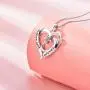 Star and Moon Heart Necklace 925 Sterling Silver Necklace I Love You Forever Pendant with Cubic Zirconia, Valentines Mothers Day Jewelry Gifts for Girls Couples Girlfriend Mom Wife Star and Moon Heart Necklace 925 Sterling Silver Necklace I Love You Forever Pendant with Cubic Zirconia, Valentines Mothers Day Jewelry Gifts for Girls Couples Girlfriend Mom Wife