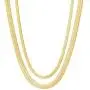 Fiusem Gold Necklaces for Women, 14K Gold Plated Snake Chain Necklace Herringbone Choker Necklaces for Women Fiusem Gold Necklaces for Women, 14K Gold Plated Snake Chain Necklace Herringbone Choker Necklaces for Women