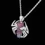 KMASAL Jewelry Iced Out Personality Fashion Spider Pendant 18K Gold Plated Bling CZ Simulated Diamond Hip Hop Necklace for Men Women KMASAL Jewelry Iced Out Personality Fashion Spider Pendant 18K Gold Plated Bling CZ Simulated Diamond Hip Hop Necklace for Men Women