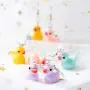 OSNIE 5 Pairs of Cute Duck Dangle Drop Earrings, Funny Resin Little Duckie Pendant Earrings, Indie Aesthetic Creative Personalized Earrings Jewelry Gifts for Women Girls (Multicolored)