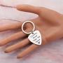 HOLLP John Denver Inspired Jewelry Country Road Take Me Home Guitar Pick Keychain Gift for Guitar Lovers