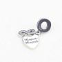 Beauty Heart Infinite Friend Charm 925 Sterling Silver Friendship Friend Forever Dangle Beads Fit Necklace and Bracelet