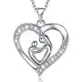 MUATOGIML Mothers Birthday Gifts 925 Sterling Silver Love You Mom Heart Infinity Pendant Necklace for Women Nana MUATOGIML Mothers Birthday Gifts 925 Sterling Silver Love You Mom Heart Infinity Pendant Necklace for Women Nana