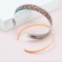 Melix Home Daughter Bracelets from Mom Mother Wide Cuff Bangle Message Engraved Christmas for Her