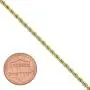 The Bling Factory 2mm-6mm 14k Yellow Gold Plated Twisted Rope Chain Necklace or Bracelet