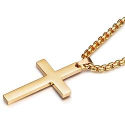 Jstyle Jewelry Mens Cross Necklace for Men Women Stainless Steel Pendant 24 Inch