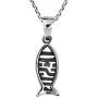 AeraVida Beautiful Christian “Jesus Fish” .925 Sterling Silver Pendant Necklace AeraVida Beautiful Christian “Jesus Fish” .925 Sterling Silver Pendant Necklace