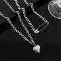 HXQ 2Pcs Cross Stainless Steel Pendant Necklace Long Chain Punk Multilayer Choker Necklace for Women Man Girls HXQ 2Pcs Cross Stainless Steel Pendant Necklace Long Chain Punk Multilayer Choker Necklace for Women Man Girls