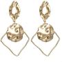 Geometric Triangle Earring Metal Simple Drop Dangle Earring Plating Gold Black Bohemian Dangling Costume Earring For Women Girl Bar Party Fashion Jewelry