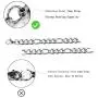 16 Inches To 30 Inches Figaro Chain Necklace 4MM To 8.5MM Stainless Steel Figaro Link Chain for Men Women 16 Inches To 30 Inches Figaro Chain Necklace 4MM To 8.5MM Stainless Steel Figaro Link Chain for Men Women