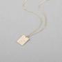 S.J JEWELRY Personalized Positive Energy Tag Necklace for Women Birthday Gift 14K Gold Plated Star Sun Moon Lightning Galaxy Power Wishes Pendant Necklace
