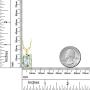 Gem Stone King Green Prasiolite and White Diamond 18K Yellow Gold Plated Silver Pendant Necklace For Women (6.62 Ct Octagon Checkerboard with 18 Inch Chain)