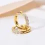 HypoallergenicHypoallergenic neutral medical steel small cubic zircon Huggie hoop earrings,Color：Gold - Silver - Rose Gold - Black, Diameter 6 - 8 - 10 - 12 - 14 - 16 - 18mm, Thickness 2mm - 2.5mm, 18G Hypoallergenic,