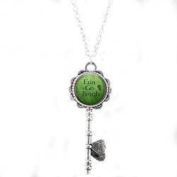stap Erin Go Bragh key Necklace - Irish Jewelry - St. Patricks Day key Necklace - Celtic key Necklace - Celtic key Necklace - key Necklace
