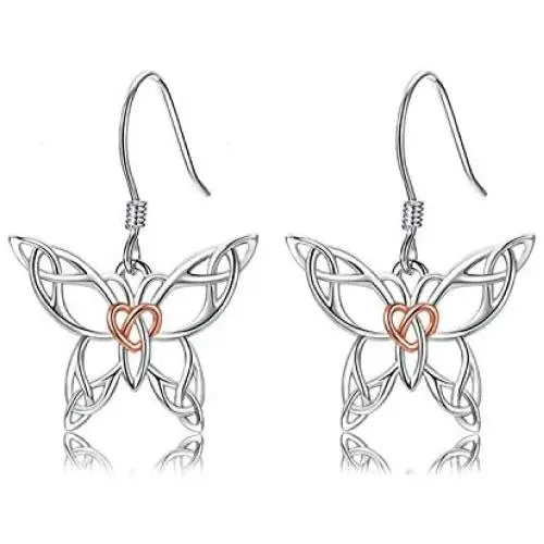 Sterling Silver Butterfly Necklace - Celtic Jewelry Gifts for Women Butterfly Lovers Sterling Silver Butterfly Necklace - Celtic Jewelry Gifts for Women Butterfly Lovers