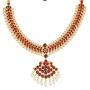 Fashionatelier Beautiful Designer Gold Plated Necklace Set