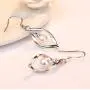 CARSHIER 11 Pairs Classic Silver Plated Dangle Drop Earrings for Women Simple Double Twist Long Thread Leaf Vertical Bar Christmas Fashion Earring Jewelry Gifts