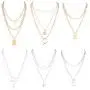 Thunaraz 6Pcs Lock Chain Necklace Statement Lock Pendant Necklace Punk Chunky Rose Gold Silver Egirl Eboy Long Multilayer Chains Thunaraz 6Pcs Lock Chain Necklace Statement Lock Pendant Necklace Punk Chunky Rose Gold Silver Egirl Eboy Long Multilayer Chains