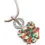 My Prime Gifts Snap Jewelry Rose Gold Rhinestone Open Halo Necklace 18'' + 3'' Ext Holds & Fits 18-20mm