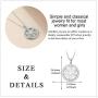 LUHE Sunflower Pendant Necklace for Women Girls Sterling Silver Sun Flower Necklace Engraved You are My Sunshine