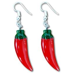 Pashal Red Chili Pepper Pendant Charm Jewelry Necklace Earrings Keychain