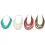 Bohemia Style 20 Layers Bib Statement Collar Glass Beaded Choker Necklace Fashion Jewelry For Women (Gold) Bohemia Style 20 Layers Bib Statement Collar Glass Beaded Choker Necklace Fashion Jewelry For Women (Gold)