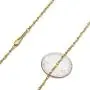 2mm 14k Yellow Gold Plated Twisted Singapore Chain Necklace 2mm 14k Yellow Gold Plated Twisted Singapore Chain Necklace