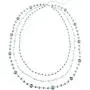 Firstmeet Long Chain Multi Layer Fashion Glass Beads Handmade Necklace Firstmeet Long Chain Multi Layer Fashion Glass Beads Handmade Necklace